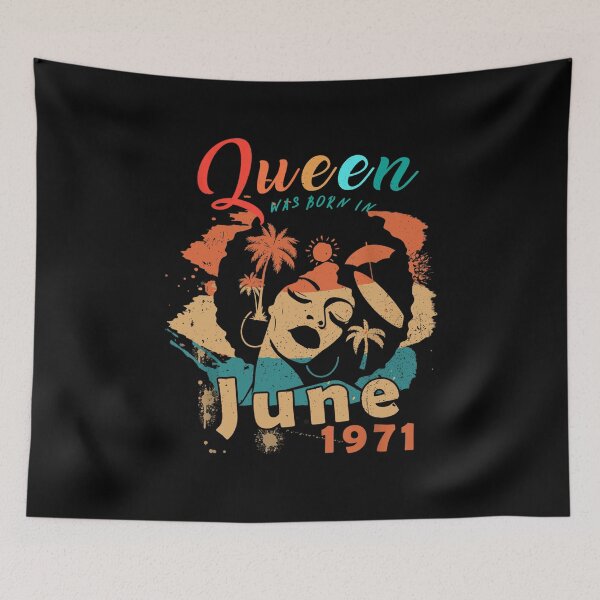 Item preview, QUEEN WAS BORN IN JUNE 1971 JUNETEENTH INDEPENDENCE FREEDOM DAY designed and sold by lukas69graphic.