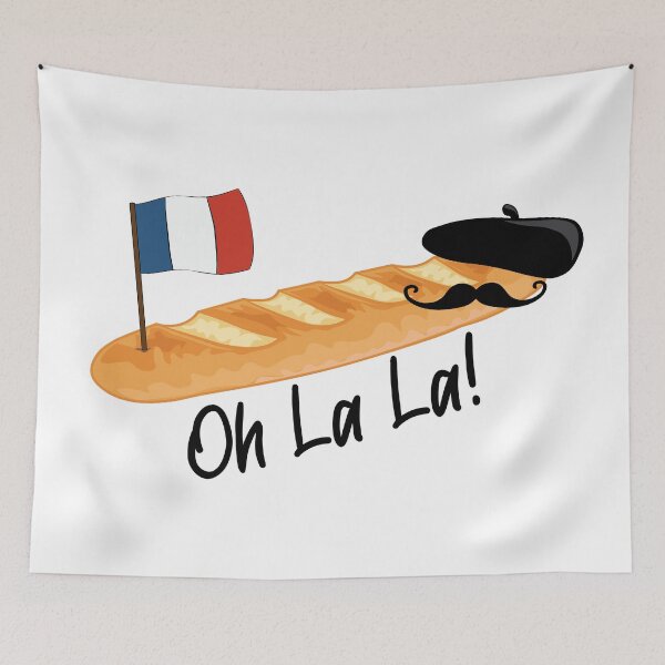 Item preview, Oh La La Baguette - Funny French Food designed and sold by TheInkElephant.