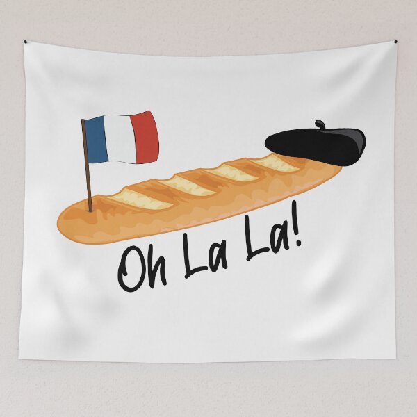 Item preview, Oh La La Baguette - Funny French Food designed and sold by TheInkElephant.