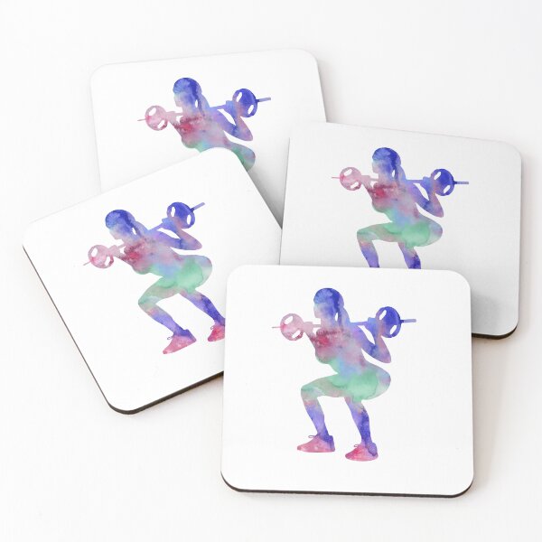 Item preview, Female weightlifter designed and sold by Rosaliartbook.