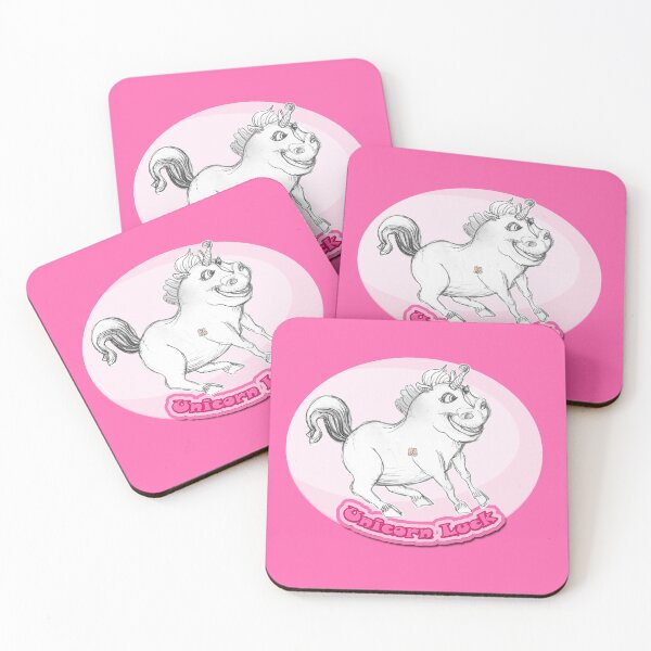 Item preview, Unicorn Luck - Chubby Unicorn Horse (Original Drawing by ACCI) designed and sold by VanyssaGraphics.