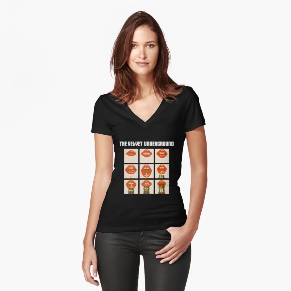 Item preview, Fitted V-Neck T-Shirt designed and sold by PabloMontalv.
