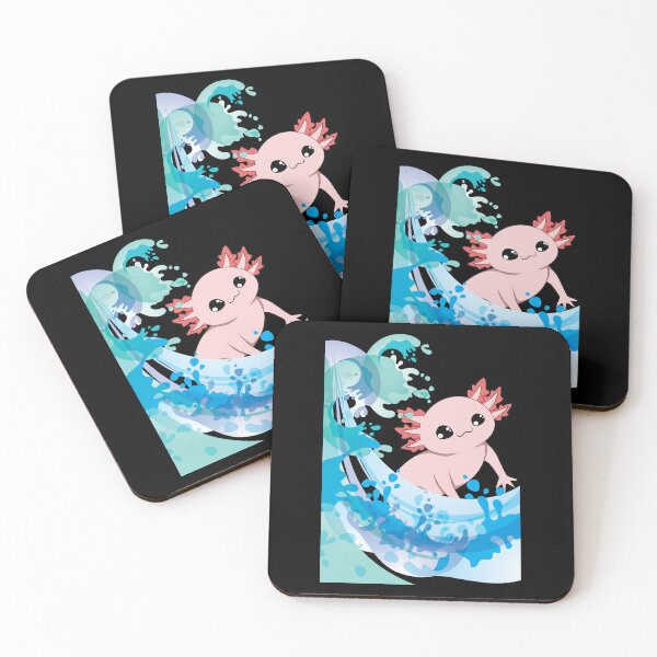 Item preview, Axolotl riding a wave designed and sold by SamXDesigns.