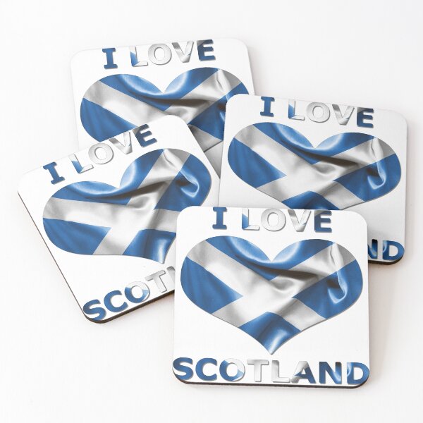 Item preview, I Love Scotland Heart Flag designed and sold by MarkUK97.
