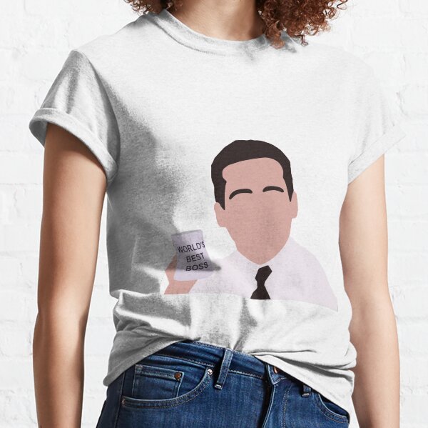 Michael Scott Minimal - World's Best Boss  Classic T-Shirt