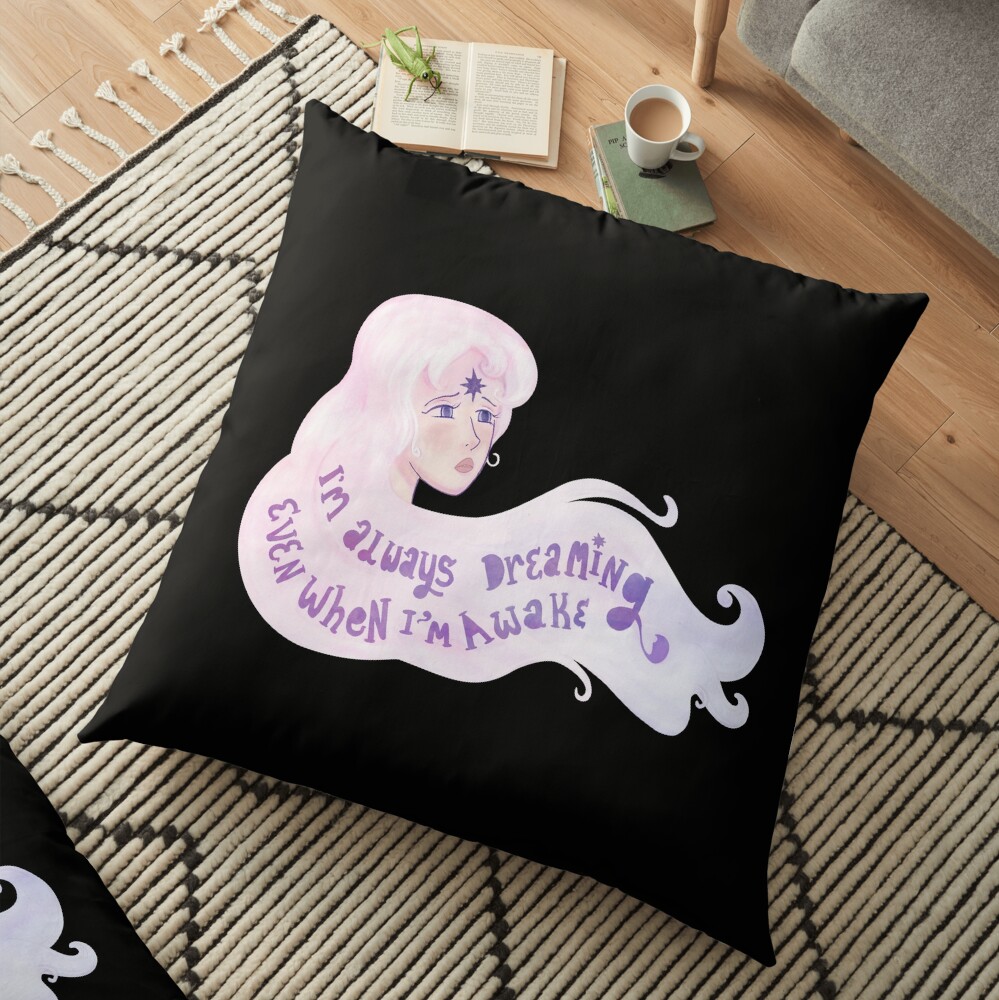 Always Dreaming - The Last Unicorn Floor Pillow
