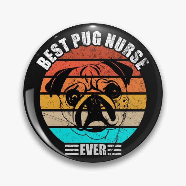 Item preview, The Coolest Best Pug Nurse Ever Vintage designed and sold by Pugstuff.