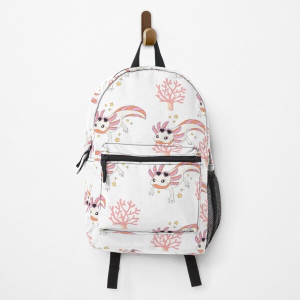 Item preview, cute and funny axolotl pattern designed and sold by Soft Strength Studio.
