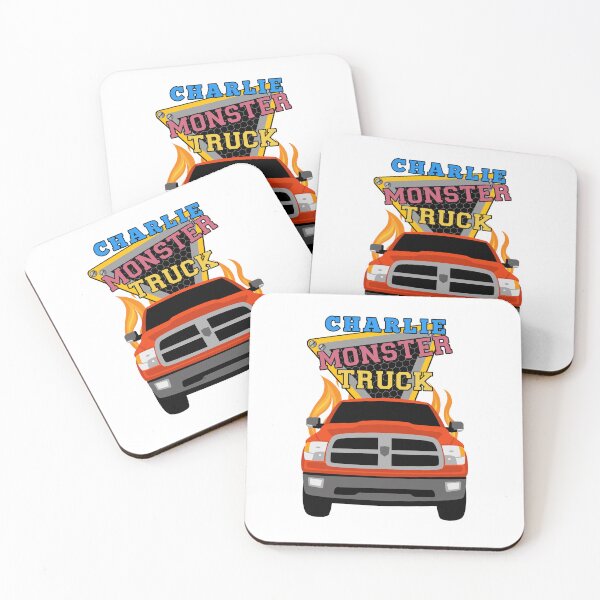 Item preview, Charlie name with monster truck designed and sold by VINOSILVER.