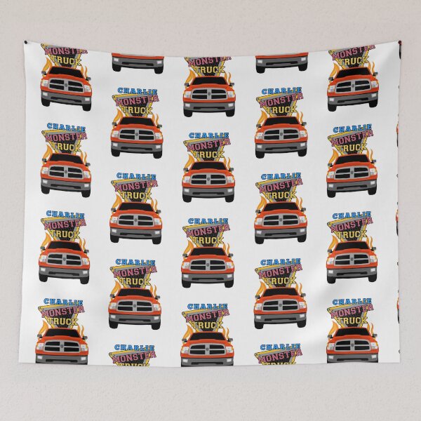 Item preview, Charlie name with monster truck designed and sold by VINOSILVER.