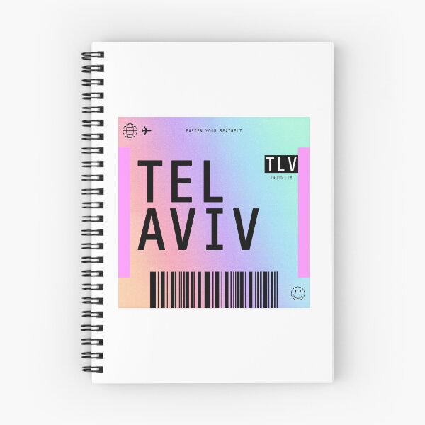 Item preview, Tel Aviv Boarding Pass TLV Rainbow Gradient designed and sold by lukassfr.
