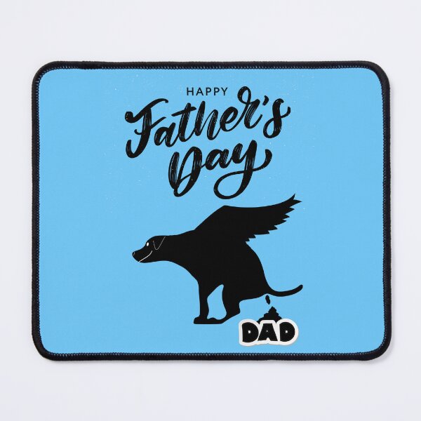 Item preview, Happy Fathers Day Dad Flying Pooping Dog designed and sold by Willyboy16.