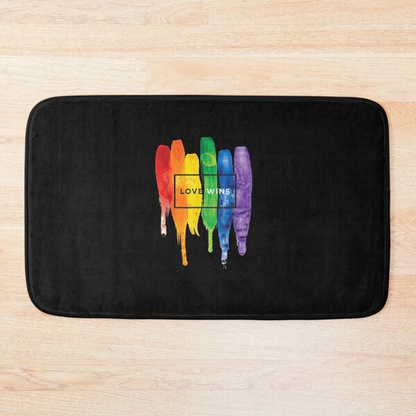 Artikelvorschau, Watercolor Love Wins Rainbow Paint Typographic entworfen und verkauft von ArthurClaessens.