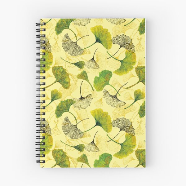 Item preview, Yellow Watercolor Ginkgo Biloba Leaves Pattern designed and sold by AlicjaCurioseur.