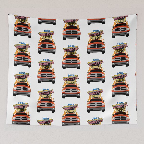 Item preview, Joel name with monster truck designed and sold by VINOSILVER.