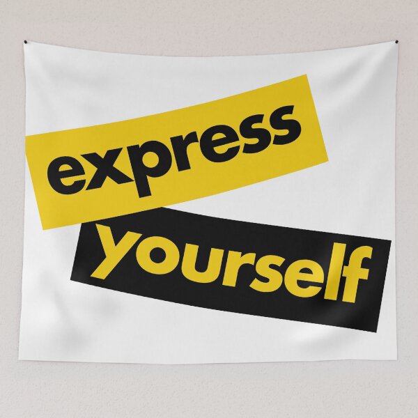 Item preview, Modern, vibrant, bold graphic of Express Yourself designed and sold by theendup.