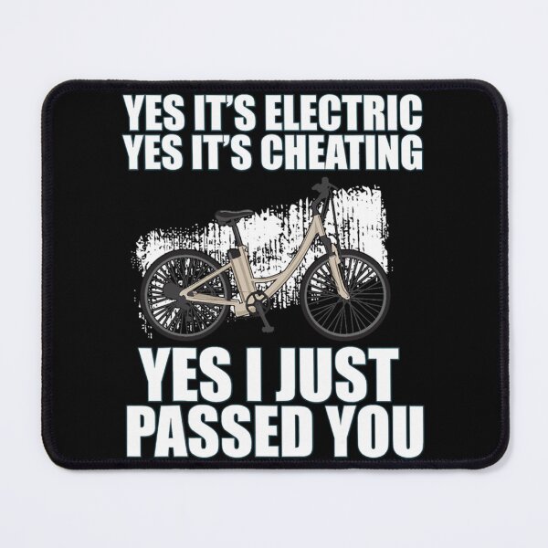 Item preview, Ebike Yes Humor Bicycle Bike Cycle Classic T-Shirt designed and sold by janlzmaude.