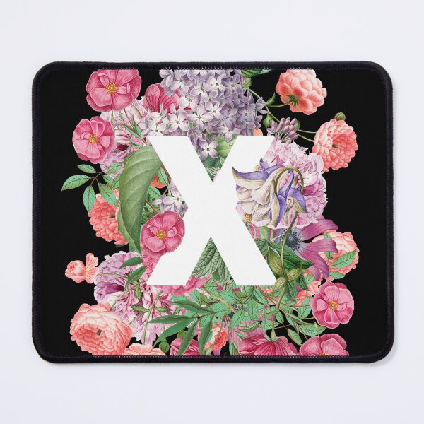Item preview, Letter X with Vintage Flowers designed and sold by Trish Dish.