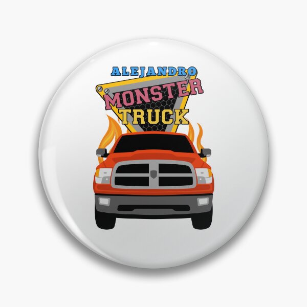 Item preview, Alejandro name with monster truck designed and sold by VINOSILVER.