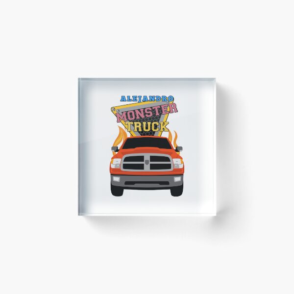 Item preview, Alejandro name with monster truck designed and sold by VINOSILVER.