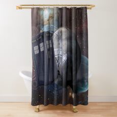 Time Flight 2 Shower Curtain