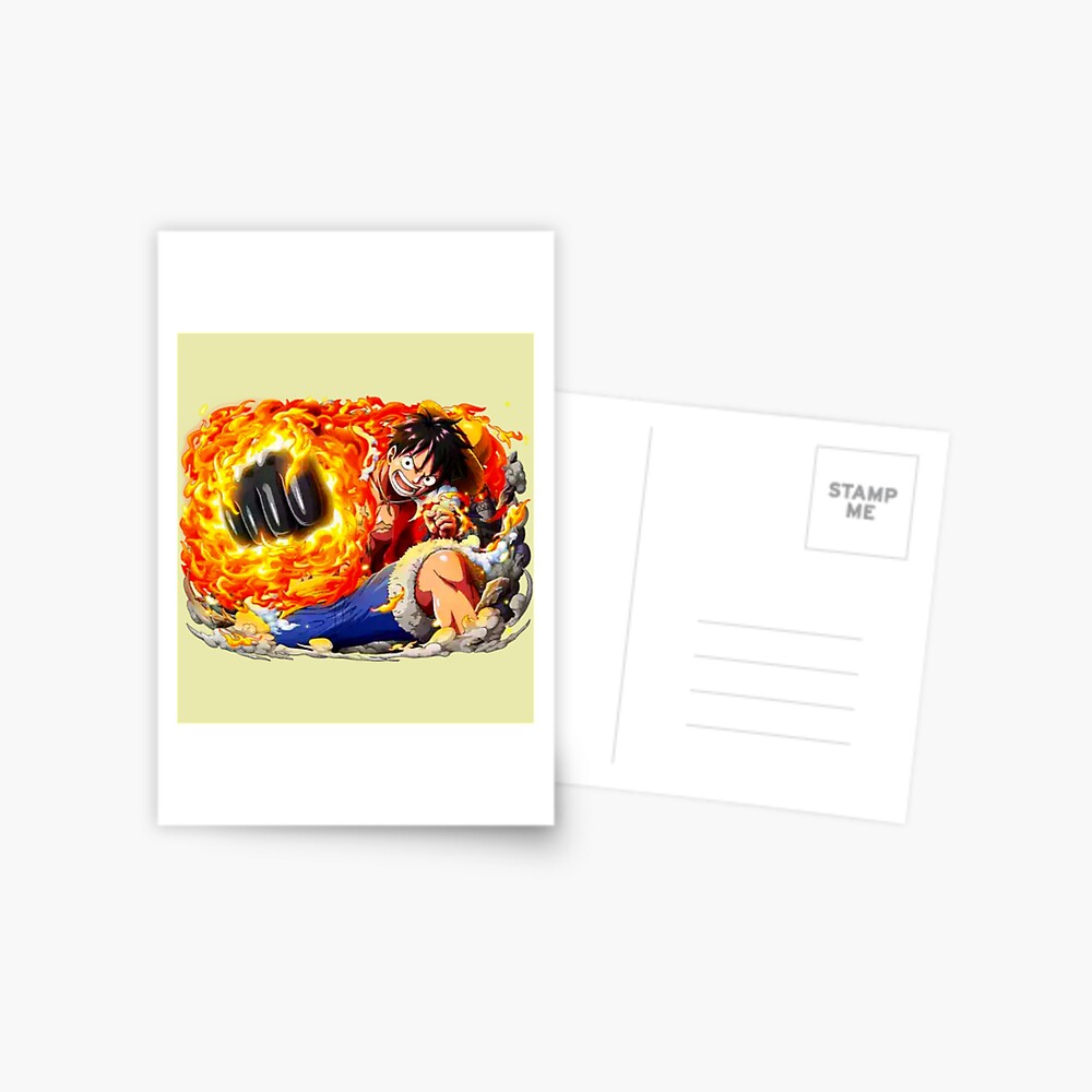 Reimagined Monkey D. Luffy from One Piece Postcard for Sale by