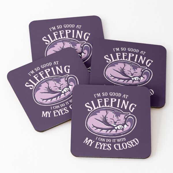 Item preview, Sleeping cat (purple and blue) designed and sold by DKdesigns27.