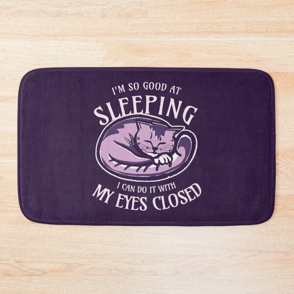 Item preview, Sleeping cat (purple and blue) designed and sold by DKdesigns27.