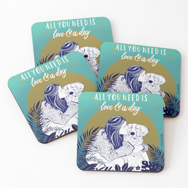 Item preview, All I need is Love and a dog | handpainting best friends  designed and sold by MartaCrokis.