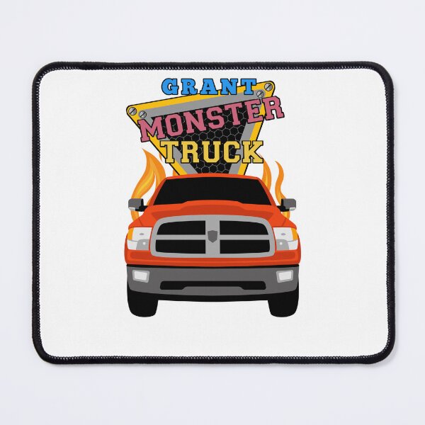 Item preview, Grant name with monster truck designed and sold by VINOSILVER.