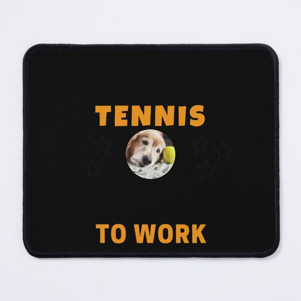 Item preview, Funny Born To Play Tennis Forced To Work Lazy Dog Sticker designed and sold by marshacryjsy7.