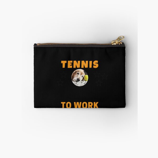 Item preview, Funny Born To Play Tennis Forced To Work Lazy Dog Sticker designed and sold by marshacryjsy7.