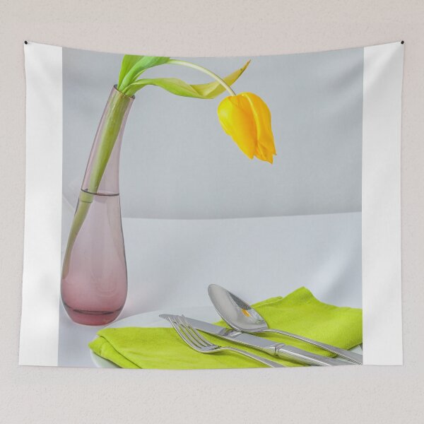 Item preview, Spring meal with yellow tulip designed and sold by Photopat.