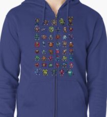 MegaMan 1to6 Robot Masters Zipped Hoodie