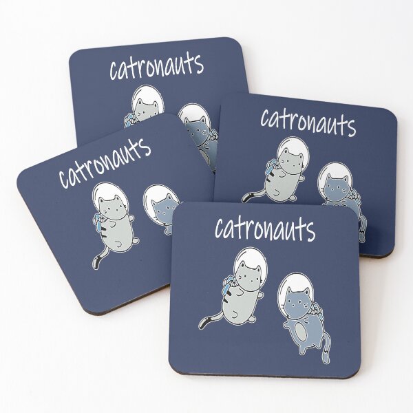 Item preview, catronaut astrocat galacticat astronaut funny cats designed and sold by XXgooddeedXX.