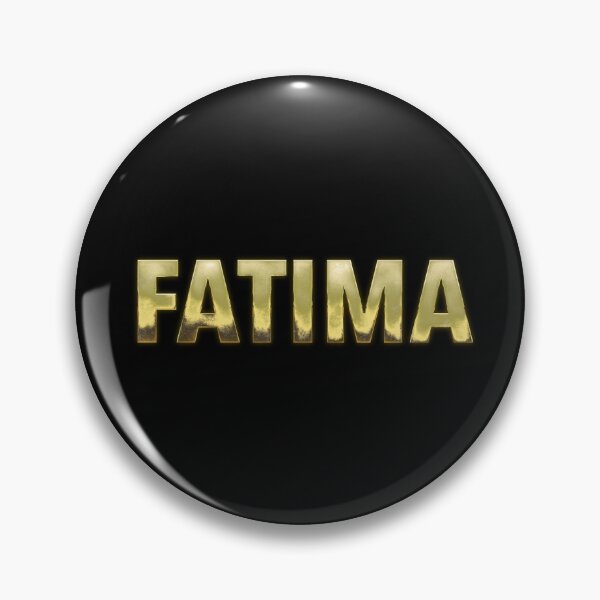Item preview, Fatima Name - Solid Gold Text Design designed and sold by NameTheory.