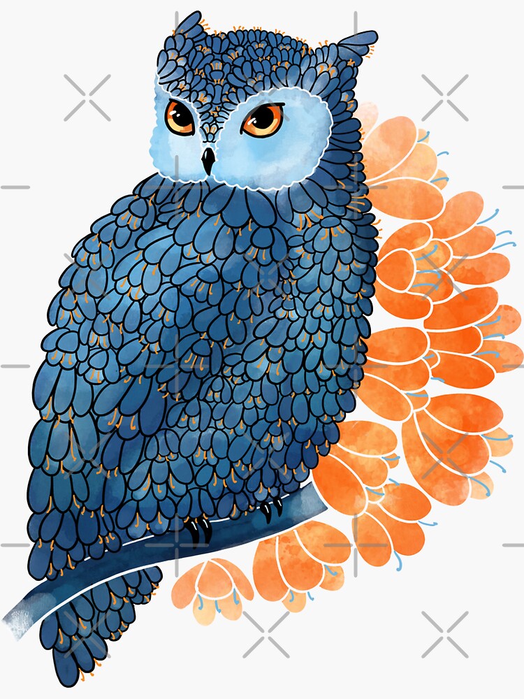 Blossoming owl by Elenanaylor