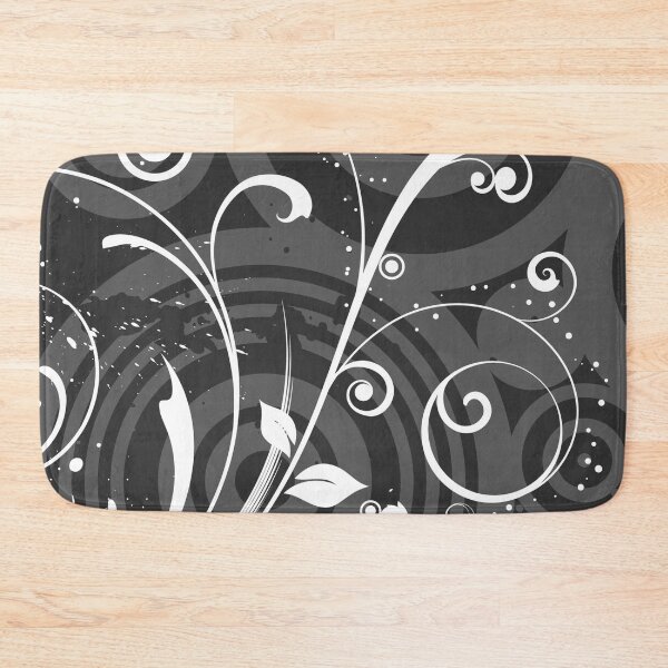 Item preview, Grey White Floral Art  designed and sold by Tshirtstory.