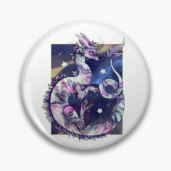 Item preview, pink striped koi space dragon designed and sold by snowysaur.