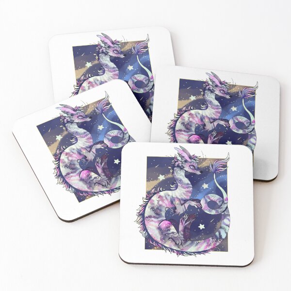 Item preview, pink striped koi space dragon designed and sold by snowysaur.
