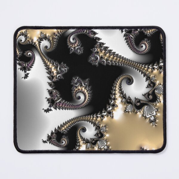 Item preview, Moonlit Metallic | Black and Gold Fractal | Geometric Artistry designed and sold by JillyJ05.