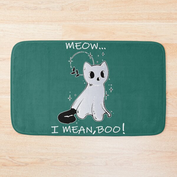 Item preview, meow i mean boo white ghost cat, funny cat designed and sold by XXgooddeedXX.