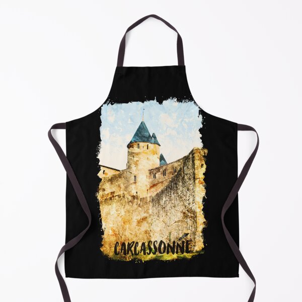 Item preview, Carcassonne France city watercolor designed and sold by chrlalexandru.