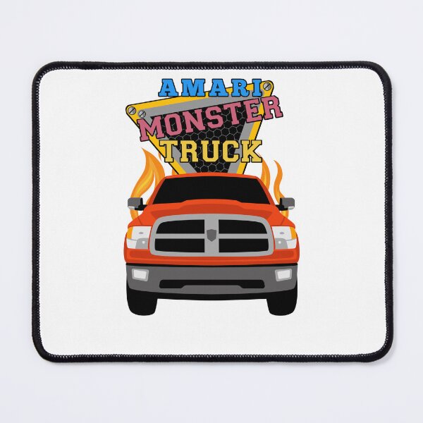 Item preview, Amari name with monster truck designed and sold by VINOSILVER.