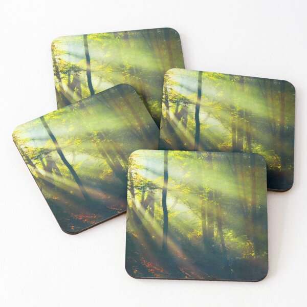 Item preview, Sun Rays in Forest designed and sold by Dyrk Wyst Redbubble Shop.