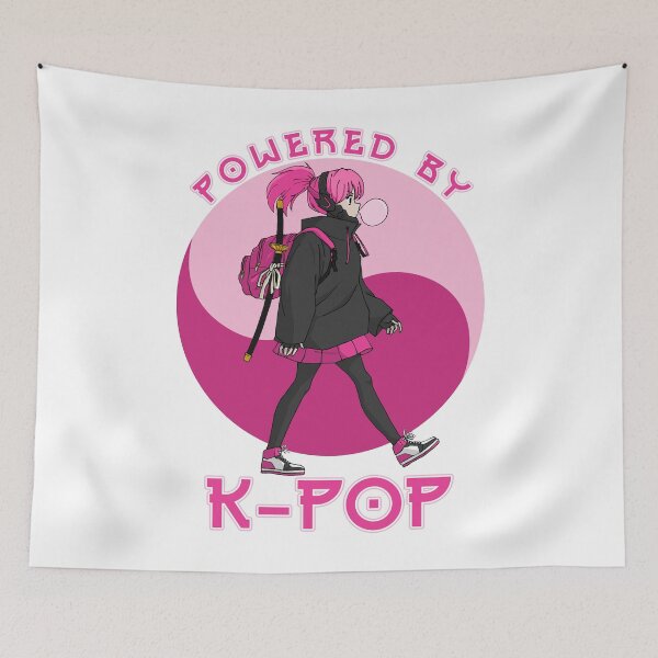 Item preview, Powered by K-Pop, Korean Pop, Anime, K-Pop Gift, Hanguk Aeni, Yin Yang Flag designed and sold by Proverbial Wisdom Design.