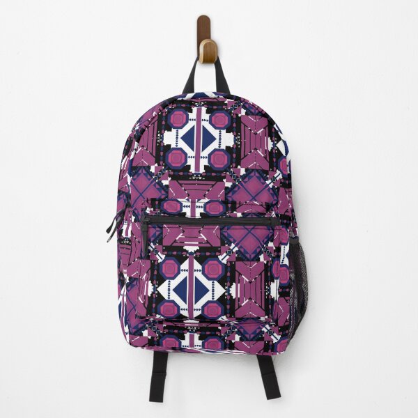 Item preview, The Magenta Triangle Design in Fabric Seamless Pattern designed and sold by MyMemoriesArts.