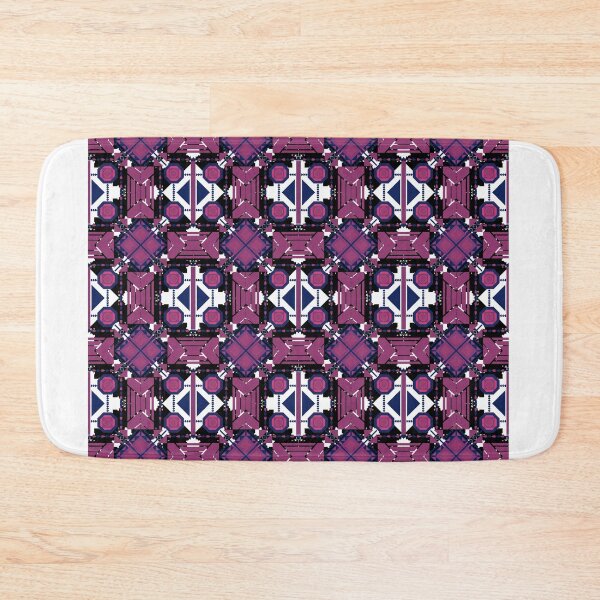 Item preview, The Magenta Triangle Design in Fabric Seamless Pattern designed and sold by MyMemoriesArts.