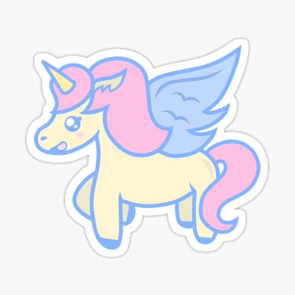 Item preview, Pastel Flying Unicorn (No Background) designed and sold by ZuriAmbessa.