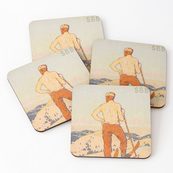 Item preview, SAINTE CROIX - LES RASSES Schweizer Jura Ski Resort 1920 Vintage Winter Sport Poster designed and sold by retroposters.